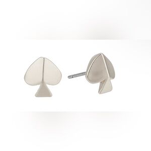 Kate Spade - Legacy Logo Stud Earrings | Silver - New | With Dustbag